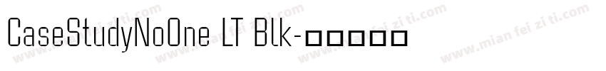 CaseStudyNoOne LT Blk字体转换
